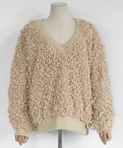 DHOLIC（ディーホリック）の「Vネックシャギープルオーバー（Tシャツ/カットソー・レディース・FREE）」の3枚目の写真