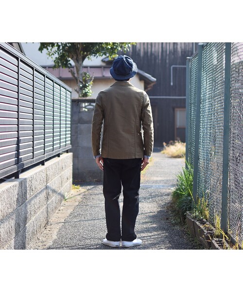ARBRE(アルブル)の「arbre WORK JACKET KHAKI アルブル モールスキン ワークジャケット カーキ(ブルゾン・メンズ・その他)」の4枚目の写真