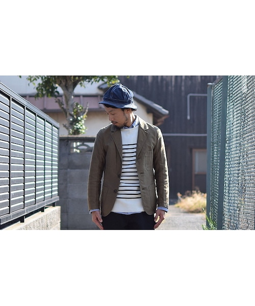 ARBRE(アルブル)の「arbre WORK JACKET KHAKI アルブル モールスキン ワークジャケット カーキ(ブルゾン・メンズ・その他)」の1枚目の写真