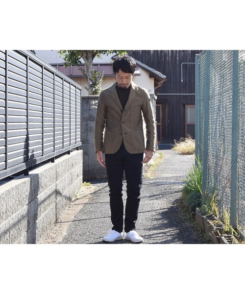 ARBRE(アルブル)の「arbre WORK JACKET KHAKI アルブル モールスキン ワークジャケット カーキ(ブルゾン・メンズ・その他)」の5枚目の写真