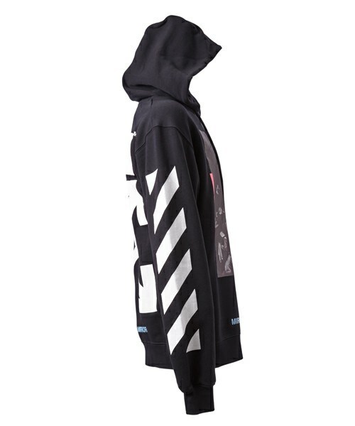 off white（オフホワイト）の「OFF WHITE 『DIAG CARAVAGGIO』プルオーバーパーカー（パーカー・メンズ・ブラック・SMALL/MEDIUM）」の4枚目の写真