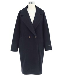 Dailyabout | シンプルウール混紡ベルト付きルーズフィットロングコート(P0000WGL)(チェスターコート)