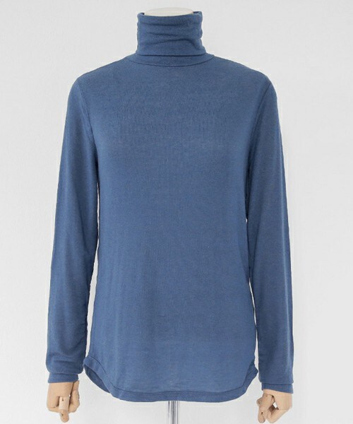 DHOLIC（ディーホリック）の「ウール混ラウンドヘムタートルネックスリムTシャツ（Tシャツ/カットソー・レディース・FREE）」の2枚目の写真