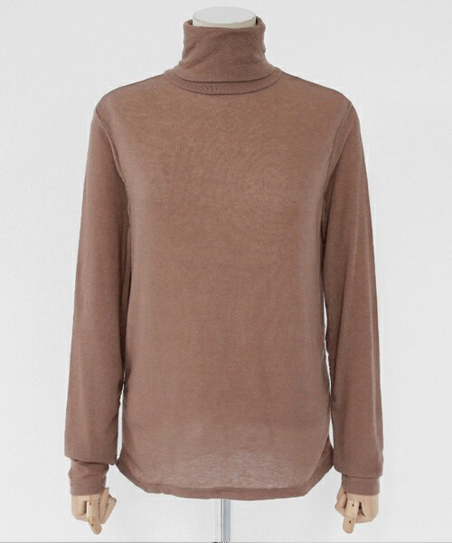 DHOLIC（ディーホリック）の「ウール混ラウンドヘムタートルネックスリムTシャツ（Tシャツ/カットソー・レディース・FREE）」の4枚目の写真