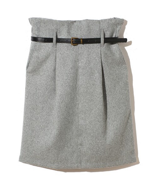 GRL（グレイル）の「ベルト付きタイトスカート（スカート・レディース・ブラック/グレー/ボルドー/チャコール・Ｍ/M）」の2枚目の写真