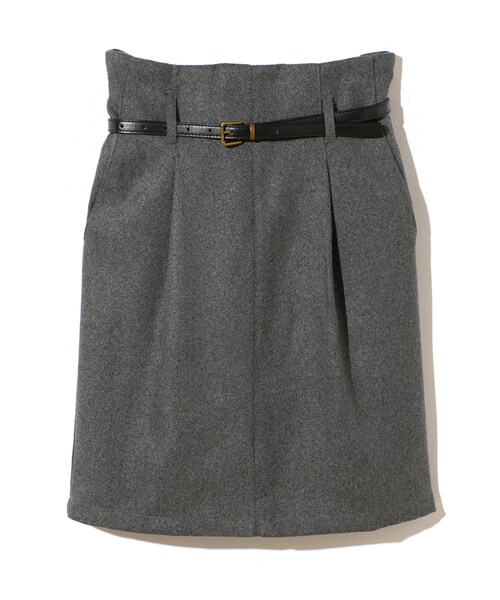 GRL（グレイル）の「ベルト付きタイトスカート（スカート・レディース・ブラック/グレー/ボルドー/チャコール・Ｍ/M）」の3枚目の写真
