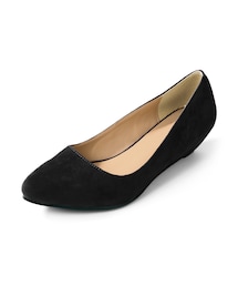 GRL | ポイントトゥローヒールスエードパンプス(パンプス)