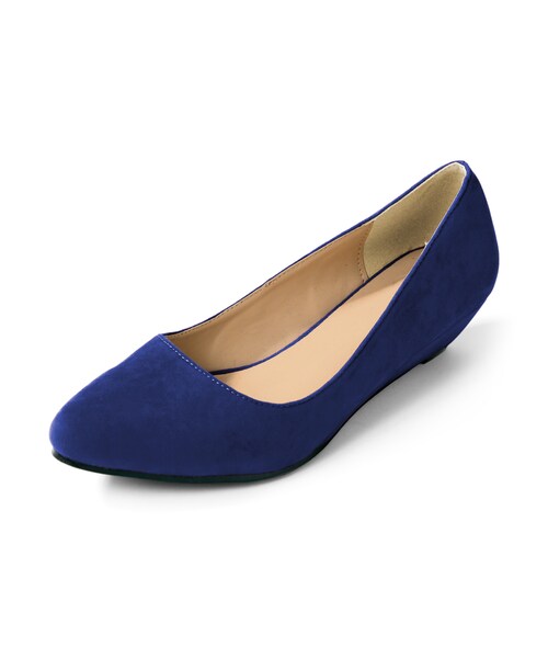 GRL（グレイル）の「ポイントトゥローヒールスエードパンプス（パンプス・レディース・レオパード/ブラック/レッド/ブルー/ピンク/グリーン/パープル/グレー/ボルドー/アイボリー/ベージュ/キャメル/オレンジ/マスタード/濃いピンク・24.5）」の8枚目の写真