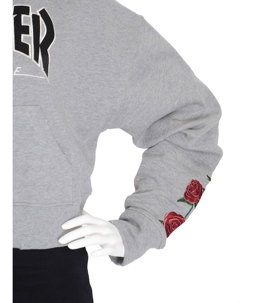 jouetie（ジュエティ）の「THRASHERスリーブフラワーHOODIE（トップス・レディース・オフホワイト/グレー/ブラック/レッド）」の19枚目の写真