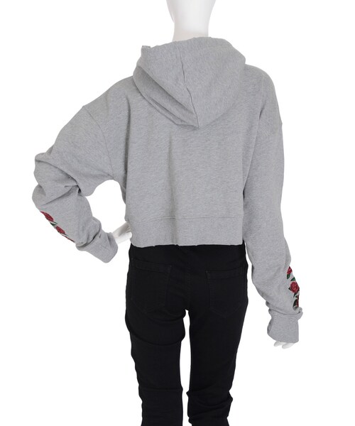 jouetie（ジュエティ）の「THRASHERスリーブフラワーHOODIE（トップス・レディース・オフホワイト/グレー/ブラック/レッド）」の16枚目の写真