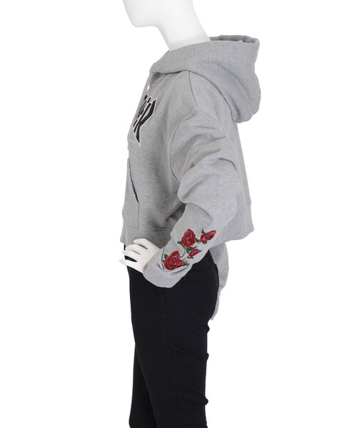 jouetie（ジュエティ）の「THRASHERスリーブフラワーHOODIE（トップス・レディース・オフホワイト/グレー/ブラック/レッド）」の15枚目の写真