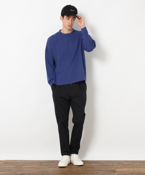 RAGEBLUE（レイジブルー）の「TCストレッチタックテーパードパンツ（パンツ・ブラック/ネイビー）」の9枚目の写真