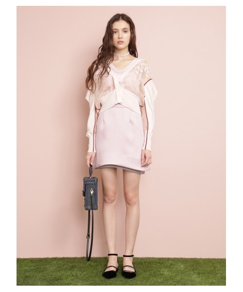 FURFUR（ファーファー）の「シアー&エンブロイダリーカーディガン