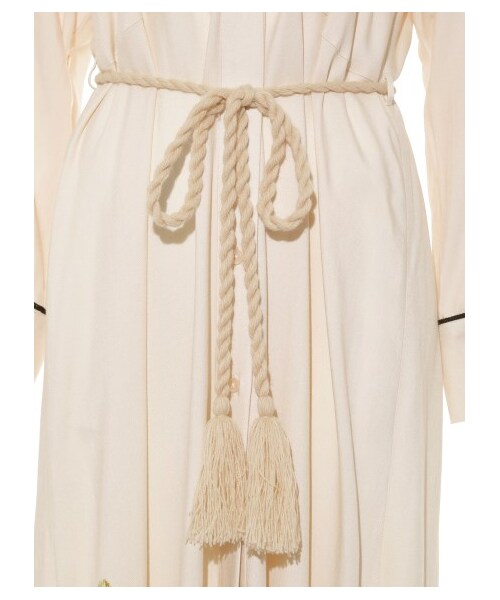 SNIDEL（スナイデル）の「プリントシャツロングワンピース（マキシ・ロングワンピース・レディース・WHT/IVR/PNK・F）」の9枚目の写真