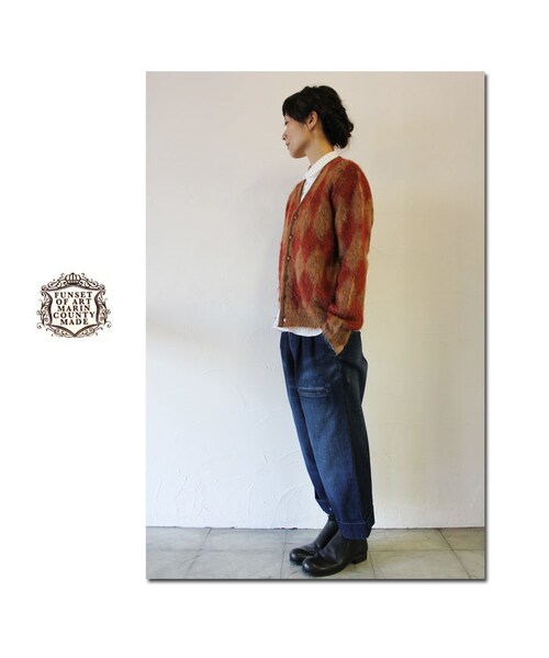 23aw FUNSET OF ART ファンセットオブアート ノーカラー デニム 23aw FUNSET OF ART ファンセットオブアート ノーカラー デニム