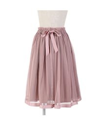 F i.n.t | グログランリボン使いチュールスカート/F&A(スカート)