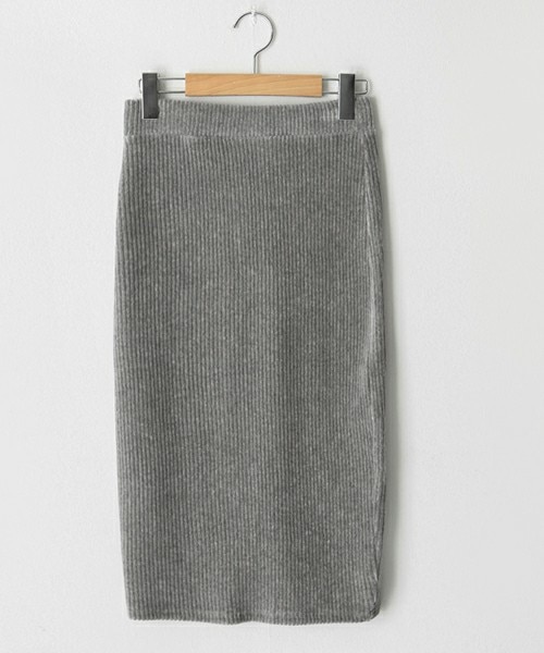 DHOLIC（ディーホリック）の「バックスリットリブペンシルスカート（スカート・レディース・FREE）」の3枚目の写真