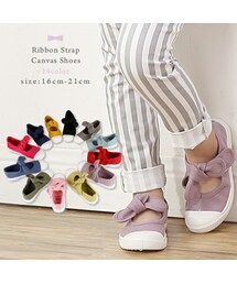 enchante petit | リボンストラップキャンバスシューズ(スニーカー)