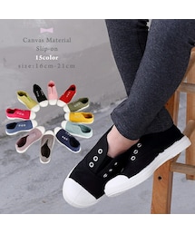 enchante petit | キャンバス素材スリッポンシューズ(スニーカー)