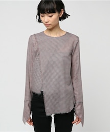 AKANE UTSUNOMIYA | AKANE UTSUNOMIYA バックボタンシャツ(シャツ/ブラウス)