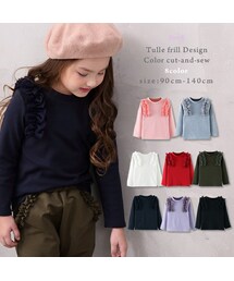 enchante petit | もっちりチュールフリルデザインカットソー(Tシャツ/カットソー)