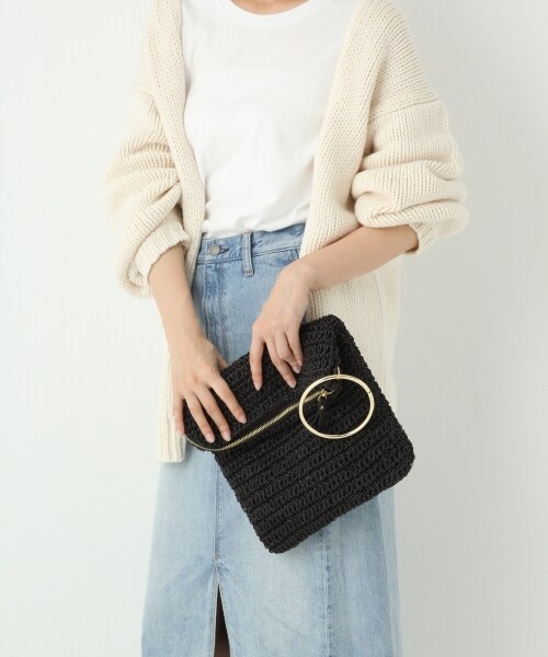A part by（アパートバイ）の「ザツザイ3WAYBAG（バッグ・ナチュラル/ブラック/【WEB限定カラー】オレンジ/ブラウン/イエロー）」の2枚目の写真