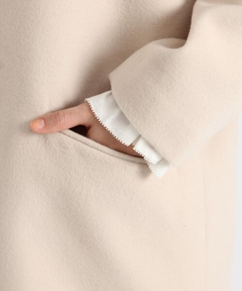 studio CLIP（スタディオクリップ）の「Vネックカラーレスコート（ジャケット/アウター・グレー/ブラウン/アイボリー）」の12枚目の写真