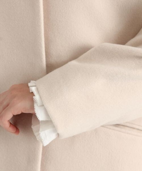 studio CLIP（スタディオクリップ）の「Vネックカラーレスコート（ジャケット/アウター・グレー/ブラウン/アイボリー）」の11枚目の写真