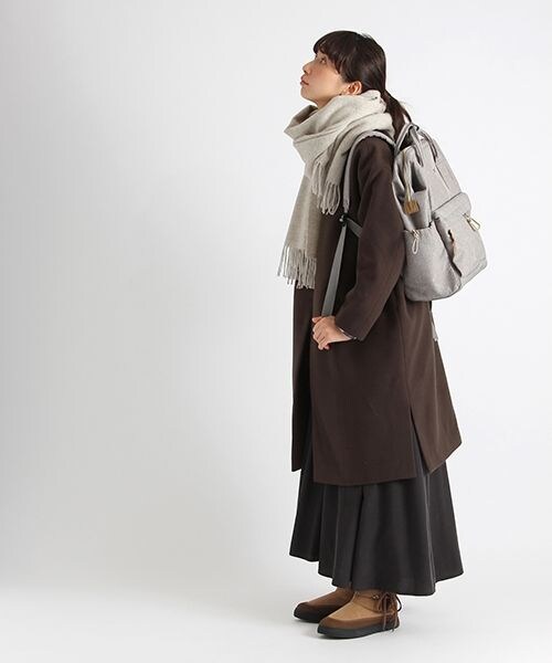 studio CLIP（スタディオクリップ）の「Vネックカラーレスコート（ジャケット/アウター・グレー/ブラウン/アイボリー）」の5枚目の写真