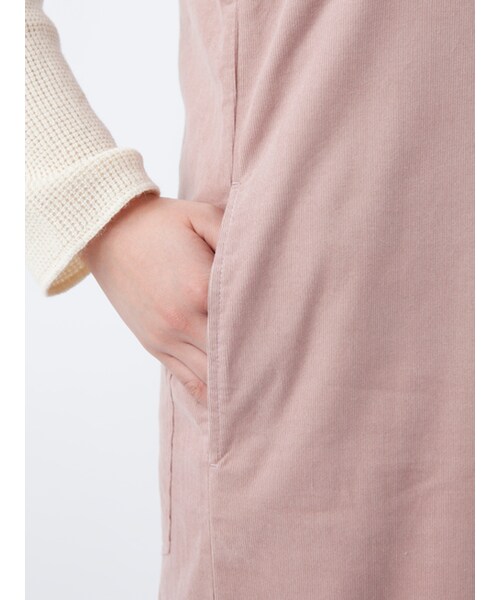 w closet(ダブルクローゼット)の「コーデュロイワイドオールインワン(オールインワン・サロペット・レディース・アイボリー/ピンク/グレージュ・FREE)」の9枚目の写真