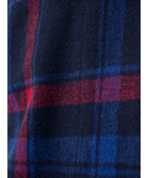 w closet(ダブルクローゼット)の「起毛チェックオープンカラーコート(ジャケット/アウター・レディース・Sピンク/ネイビー・FREE)」の12枚目の写真