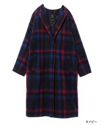 w closet | 起毛チェックオープンカラーコート(ジャケット/アウター)