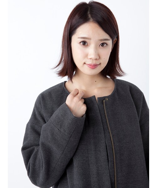 w closet（ダブルクローゼット）の「ファー袖フード付きコート（ジャケット/アウター・レディース・グレージュ/キャメル/チャコール・FREE）」の9枚目の写真