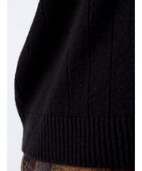 w closet(ダブルクローゼット)の「ワイドリブハイネックプルオーバー(トップス・レディース・ピンクベージュ/ラベンダー/サックス/ブラック・FREE)」の10枚目の写真