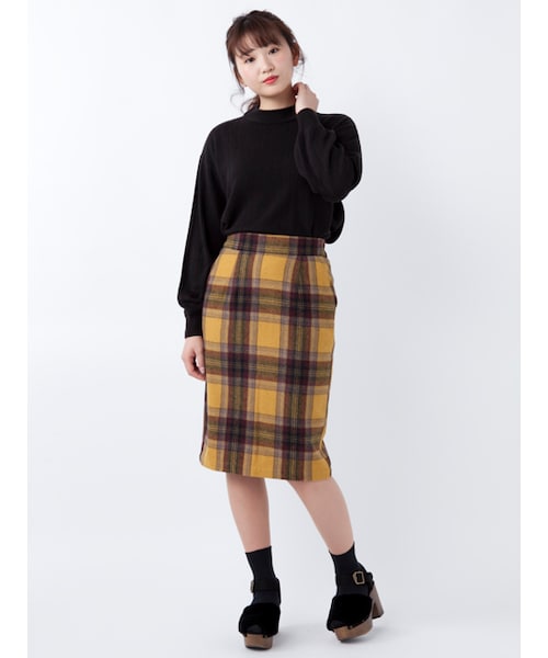 w closet(ダブルクローゼット)の「ワイドリブハイネックプルオーバー(トップス・レディース・ピンクベージュ/ラベンダー/サックス/ブラック・FREE)」の12枚目の写真