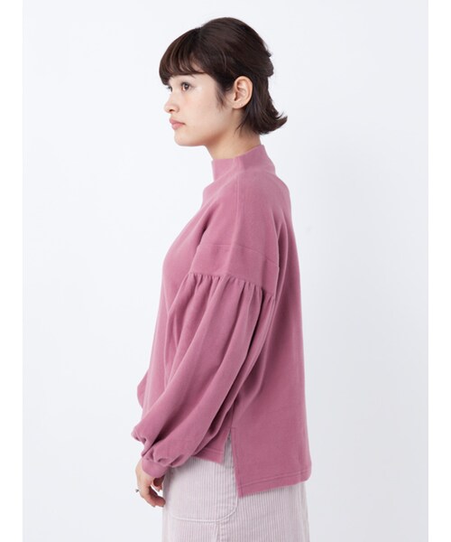 w closet（ダブルクローゼット）の「ボリューム袖ボトルネックプルオーバー（トップス・レディース・Dピンク/Lブルー/レッド/チャコール・FREE）」の6枚目の写真