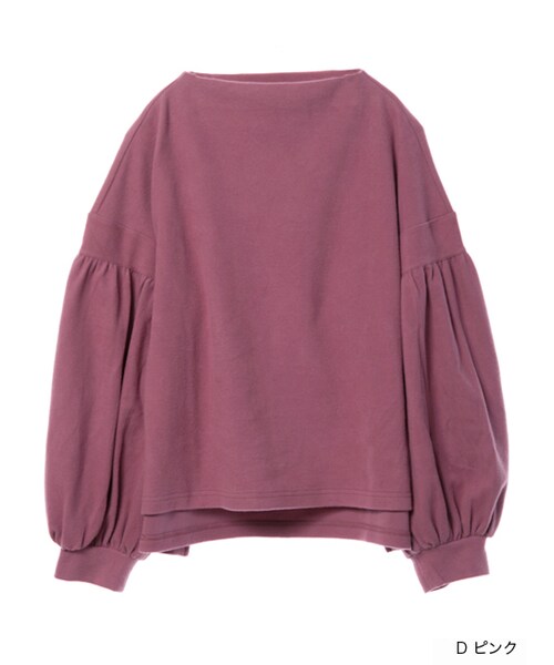 w closet（ダブルクローゼット）の「ボリューム袖ボトルネックプルオーバー（トップス・レディース・Dピンク/Lブルー/レッド/チャコール・FREE）」の3枚目の写真