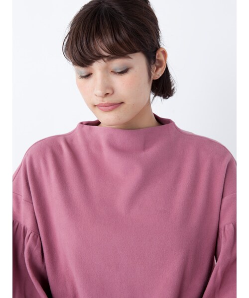 w closet（ダブルクローゼット）の「ボリューム袖ボトルネックプルオーバー（トップス・レディース・Dピンク/Lブルー/レッド/チャコール・FREE）」の8枚目の写真