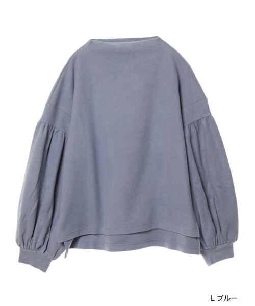 w closet（ダブルクローゼット）の「ボリューム袖ボトルネックプルオーバー（トップス・レディース・Dピンク/Lブルー/レッド/チャコール・FREE）」の2枚目の写真