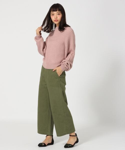 LOWRYS FARM（ローリーズファーム）の「ベーカーパンツ（パンツ・カーキ/ネイビー）」の3枚目の写真