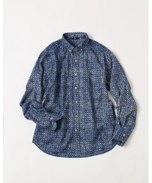 45R | インディゴ抜染シャツ(トップス)