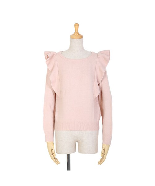 F i.n.t（フィント）の「ショルダーフリルニットプルオーバー/F&A（ニット/セーター・レディース・その他）」の2枚目の写真