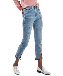 TOPSHOP | Women's Topshop Split Hem Straight Leg Jeans(デニムパンツ)