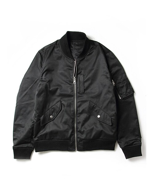 JACKROSE（ジャックローズ）の「レザーワッペンリバーシブルMA-1（ジャケット/アウター・メンズ・ブラック・M/L/XL）」の8枚目の写真