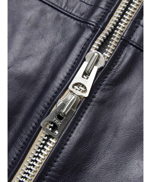 JACKROSE（ジャックローズ）の「ゴートプルアップレザーシングルライダース（ジャケット/アウター・メンズ・ブラック/ネイビー・S/M/L/XL）」の16枚目の写真