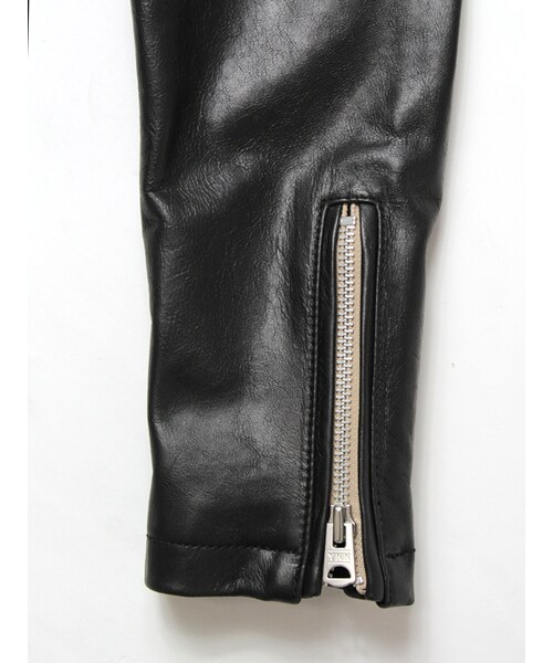 JACKROSE（ジャックローズ）の「ゴートプルアップレザーシングルライダース（ジャケット/アウター・メンズ・ブラック/ネイビー・S/M/L/XL）」の6枚目の写真