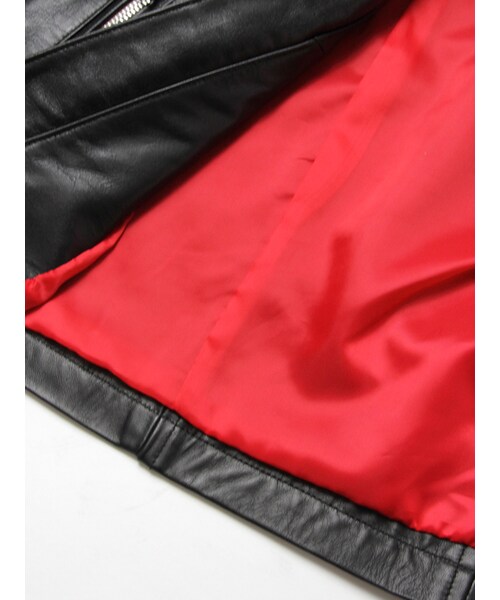 JACKROSE（ジャックローズ）の「ゴートプルアップレザーシングルライダース（ジャケット/アウター・メンズ・ブラック/ネイビー・S/M/L/XL）」の8枚目の写真