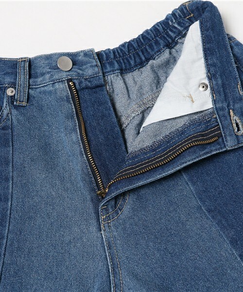 archives（アルシーヴ）の「バイカラーデニム（デニムパンツ・レディース・ブラック/ブルー/サックスブルー・MEDIUM）」の11枚目の写真