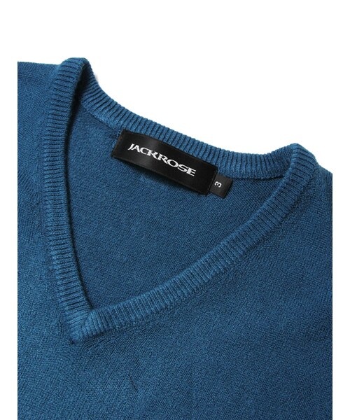 JACKROSE（ジャックローズ）の「カシミヤタッチVネックニット 2016 SALE!!50%OFF!!（トップス・メンズ・ブラック/ホワイト/ワイン/ピンク/ブルー・M/L）」の19枚目の写真