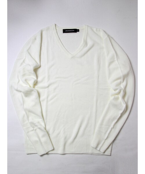 JACKROSE（ジャックローズ）の「カシミヤタッチVネックニット 2016 SALE!!50%OFF!!（トップス・メンズ・ブラック/ホワイト/ワイン/ピンク/ブルー・M/L）」の8枚目の写真